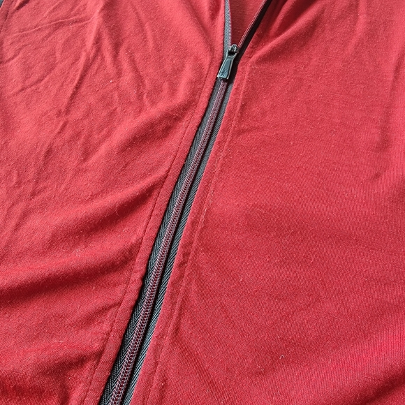 Smartwool Men's Cycling Biking Jersey Size Large Red Grey - Picture 8 of 14